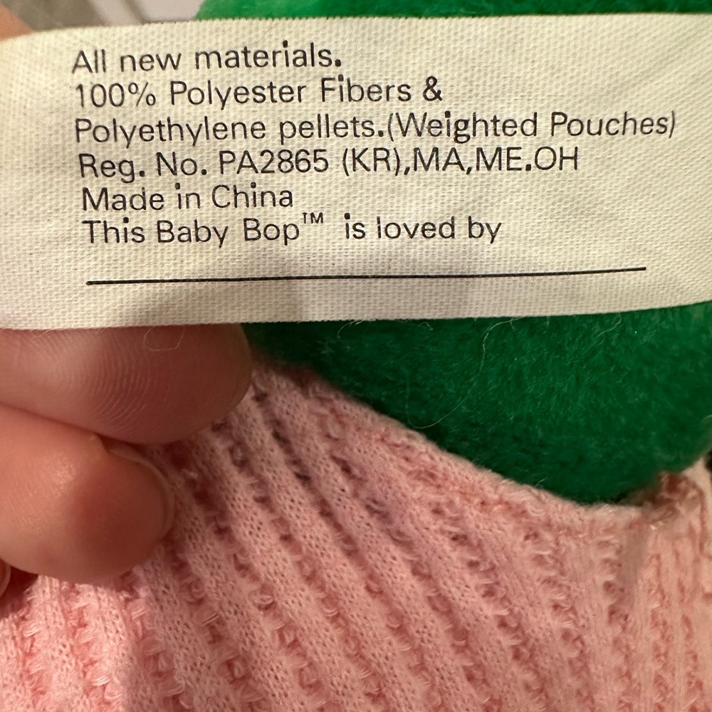 Vintage Baby Bop Sleepy Time  Stuffed Dinosaur Plush 17” Barney And Friends - Picture 9 of 10